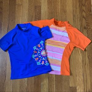 Lands’ End rash guards size 7 and 7/8